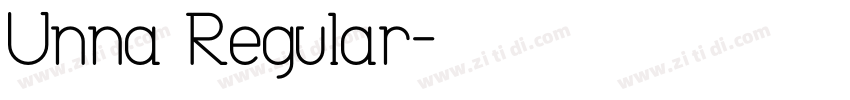 Unna Regular字体转换